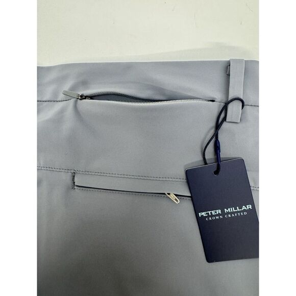 NWT Peter Millar Crown Crafted Blade Performance Ankle Pant GALE Gray 36/30 $198 - Picture 9 of 11
